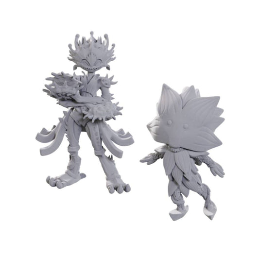 Pathfinder: Deep Cuts Miniatures Lotus Leshu and Flytrap Leshy