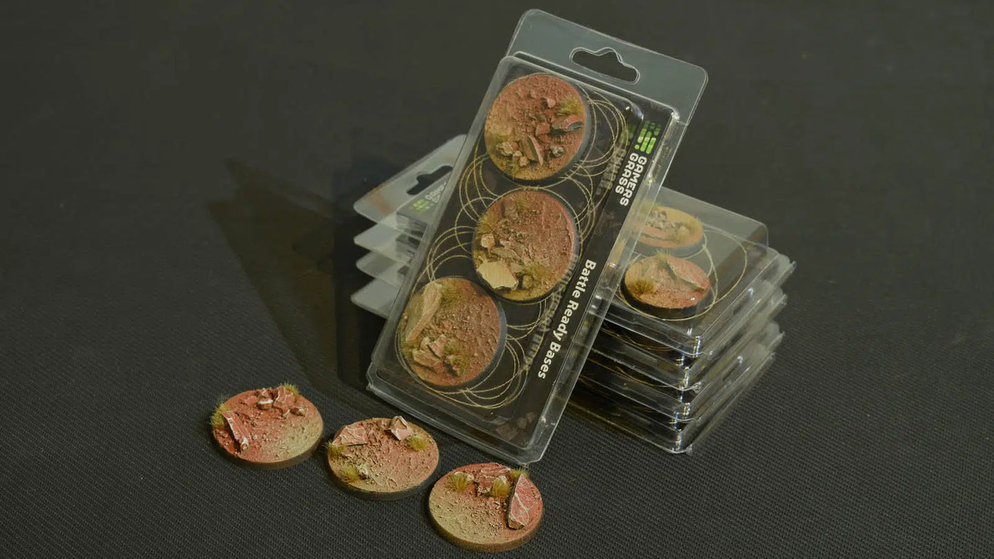 Gamers Grass: Bases Badlands Round 50mm (x3)