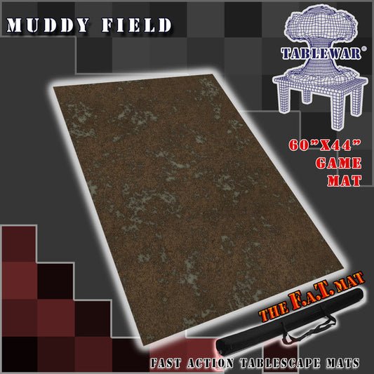 The F.A.T. Mat: 60x44" Muddy Field Gaming Mat