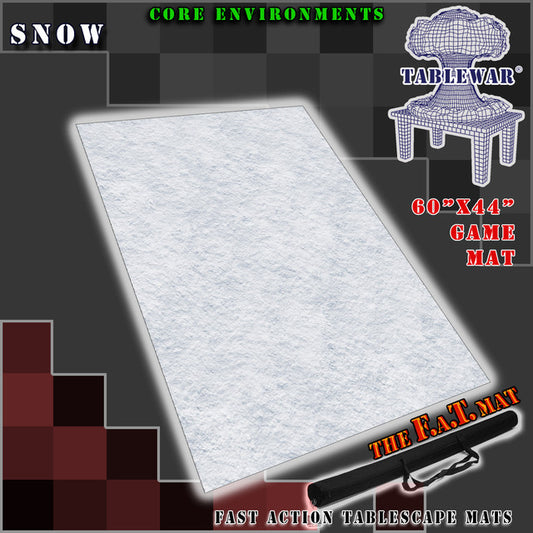 The F.A.T. Mat: 60x44" Snow Gaming Mat