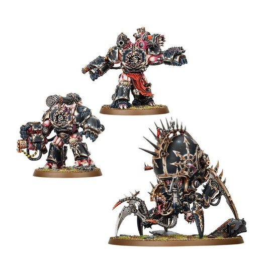 Warhammer 40k: Chaos Space Marines Warpforged Venomcrawler and Obliterators