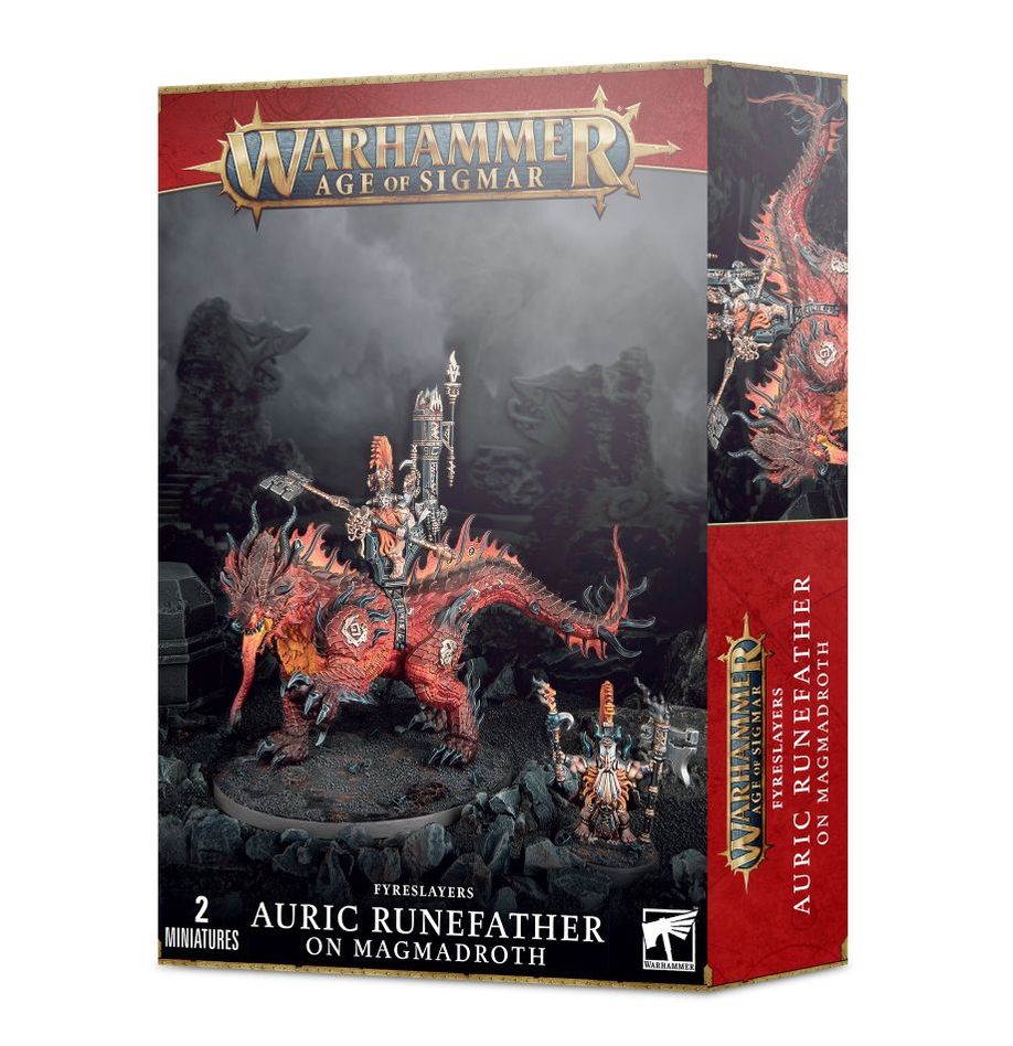 Age of Sigmar: Fyreslayers Auric Runefather on Magmadroth