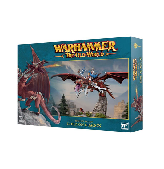 The Old World: High Elf Realms Lord on Dragon