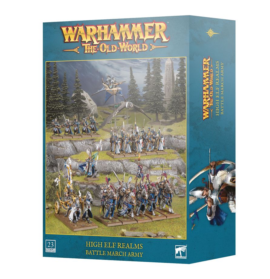 The Old World: High Elf Realms Battle March Army
