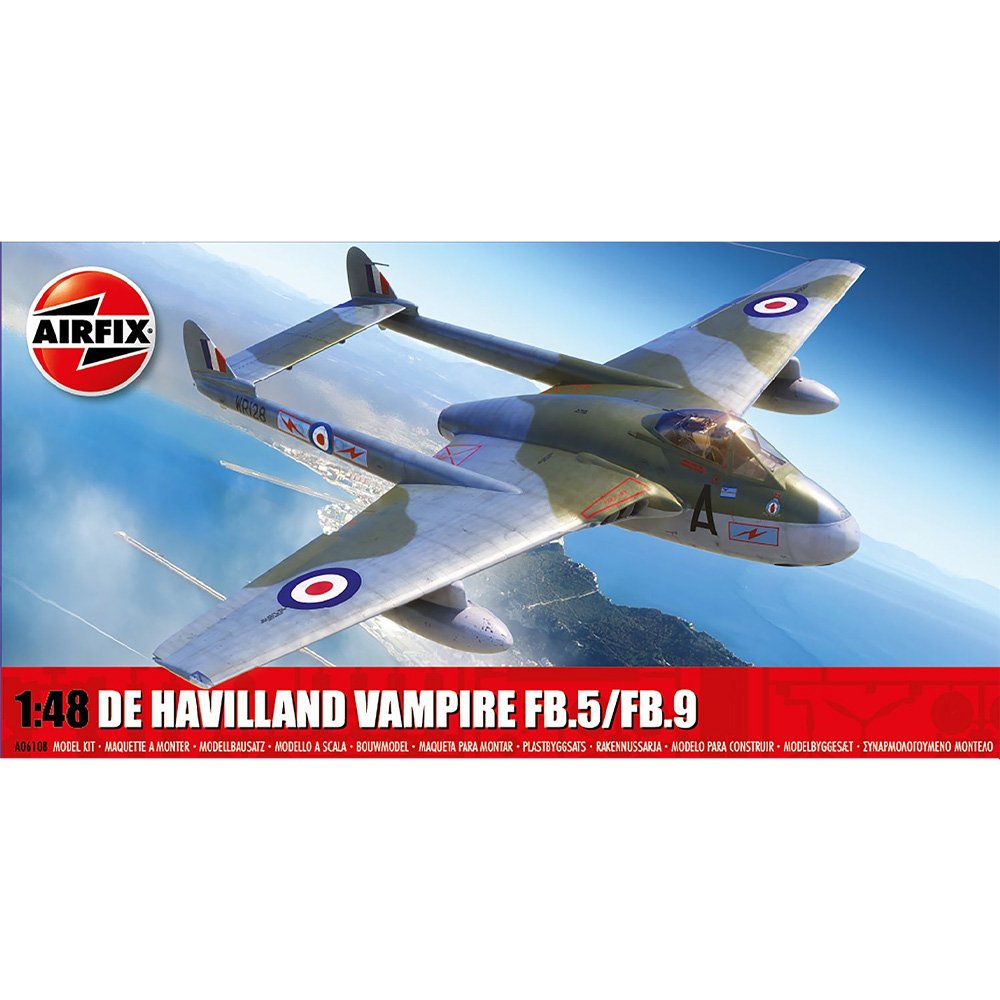 Airfix: 1/48 De Havilland Vampire FB.5/FB.9 A06108