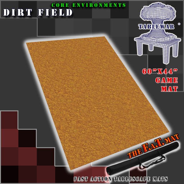 The F.A.T. Mat: 60x44" Dirt Field Gaming Mat