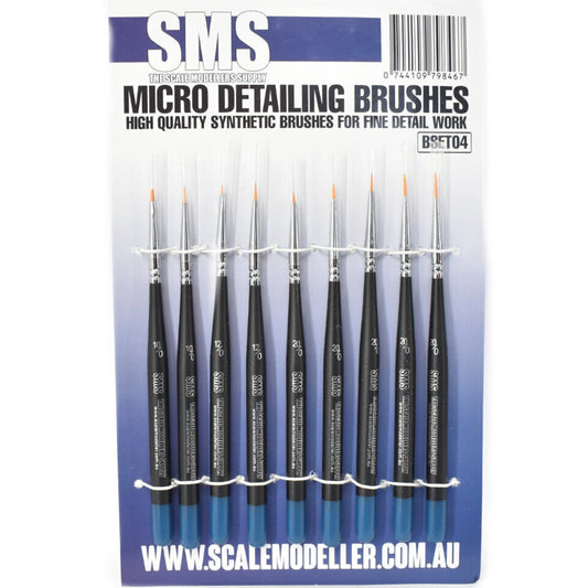 SMS: Synthetic Micro Detailing Brush Set 9pc