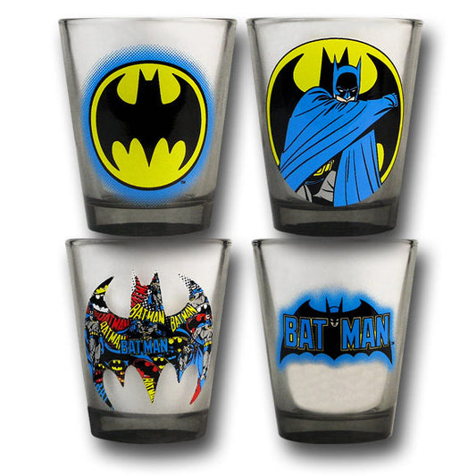 Batman 4 Mini Shot Glasses Set