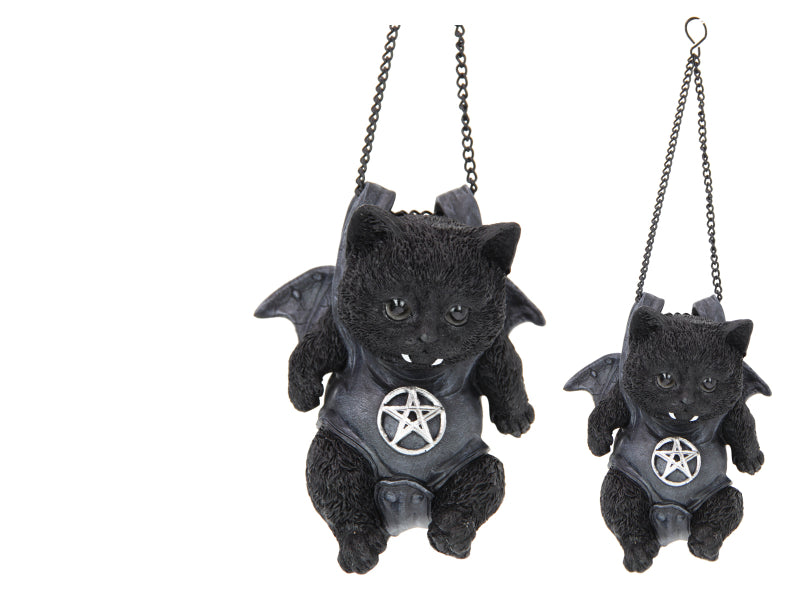 Vampire Goth Hanging Cat 17cm