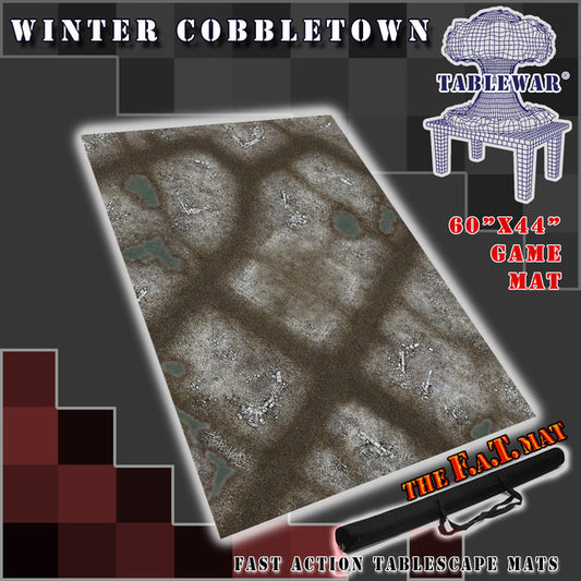 The F.A.T. Mat: 60x44" Winter Cobbletown Gaming Mat