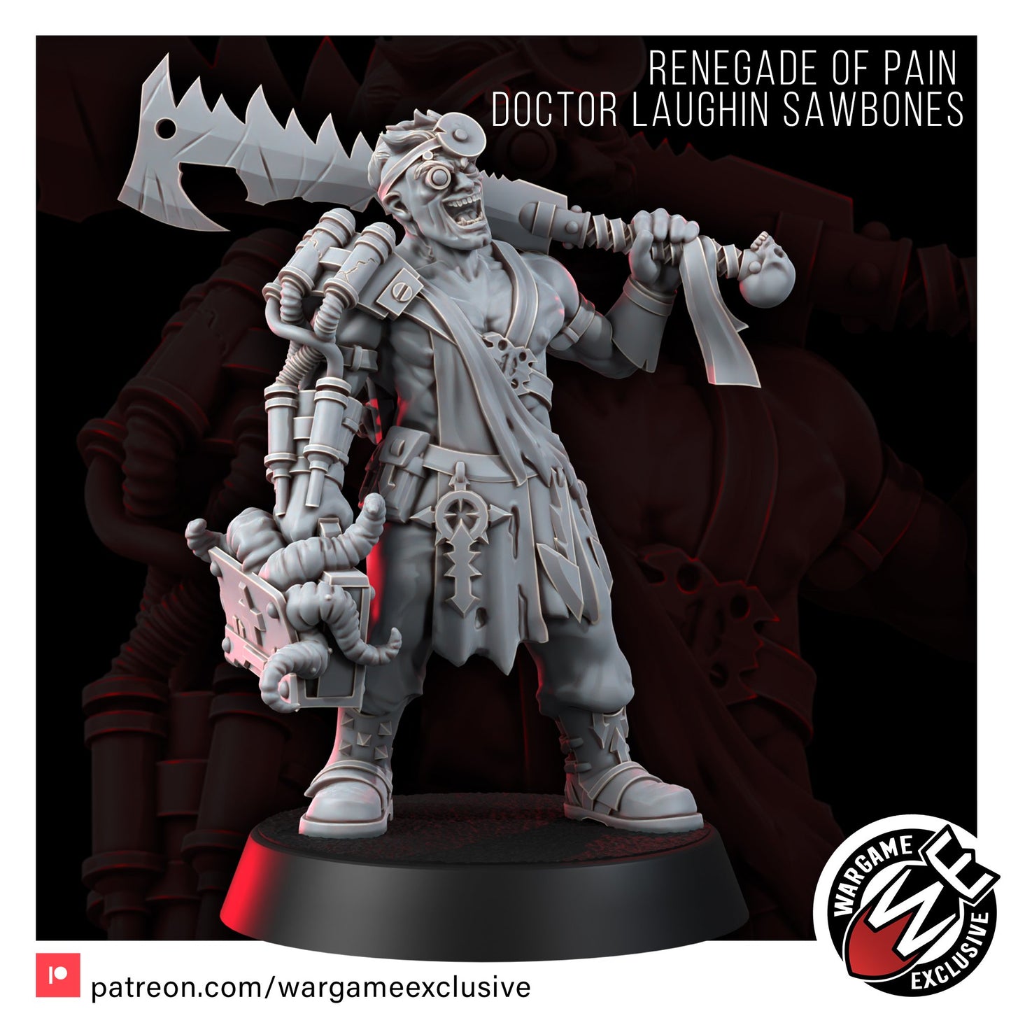 Wargame Exclusive: Chaos Renegades of Pain Doctor Laughin Sawbones