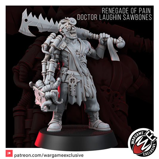 Wargame Exclusive: Chaos Renegades of Pain Doctor Laughin Sawbones