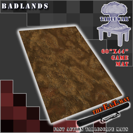 The F.A.T. Mat: 60x44" Badlands Gaming Mat