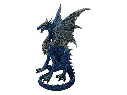 Blue Warrior Dragon with Armour 32cm