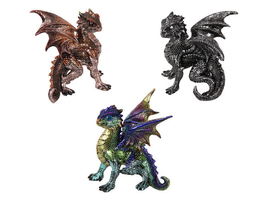 Young Dragon in Defence Pose 13cm (Assorted - One Randomly Selected)