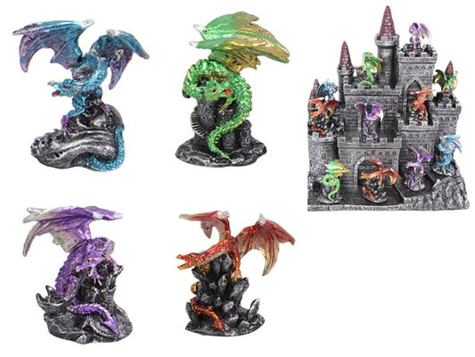 Coloured Dragon 6cm (Assorted - One Randomly Selected)