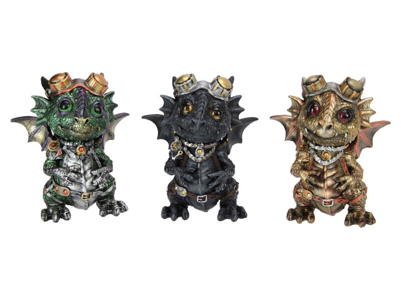 Steampunk Dragon Youngling 16cm (Assorted - One Randomly Selected)