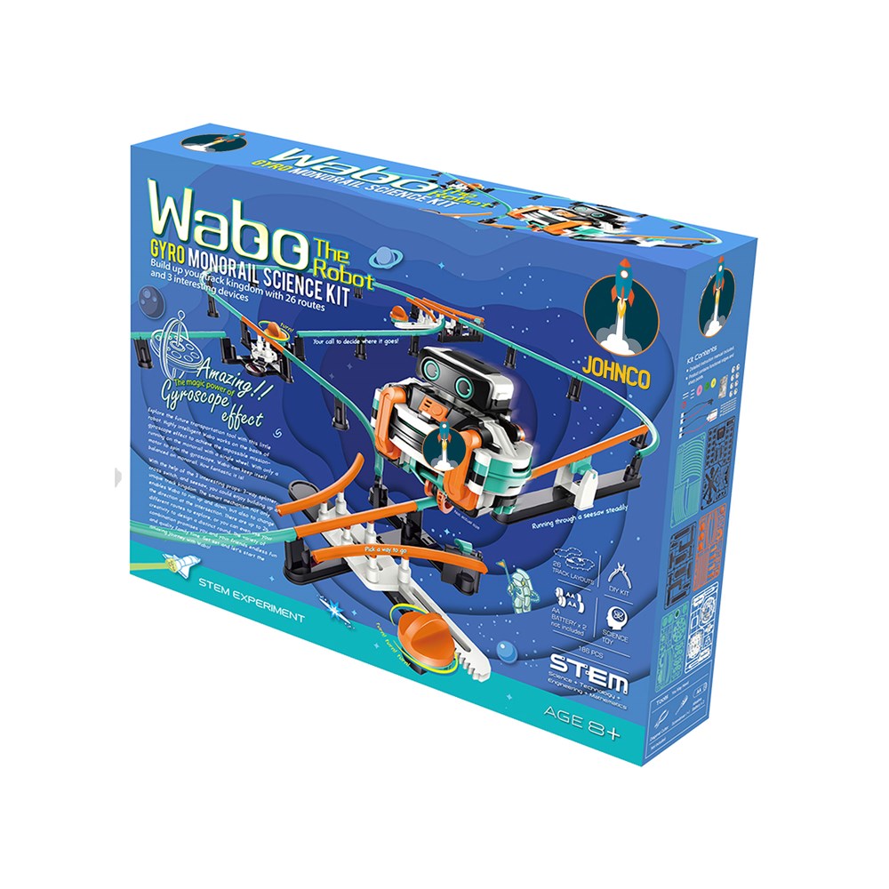 Johnco: Wabo The Robot Gyro Monorail Science Kit