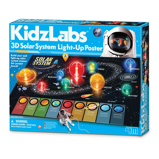 4M: 3D Solar System Light-Up Poster Board