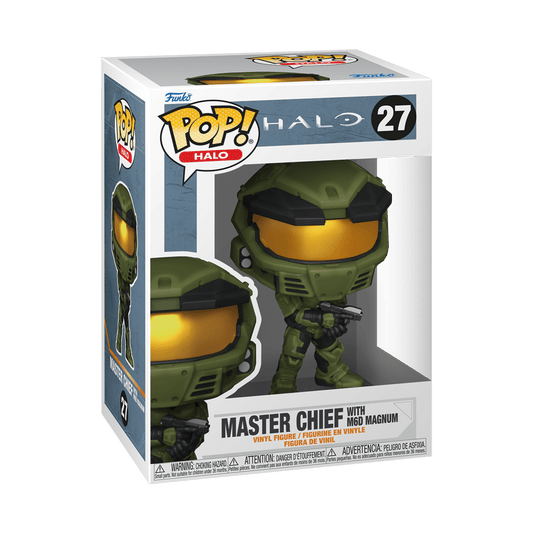 Funko POP! Vinyl: Halo Master Chief with M6D Magnum #27