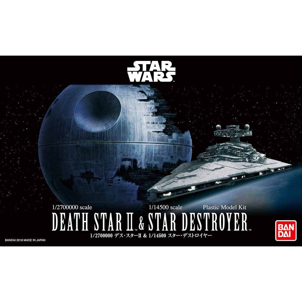 Bandai: Star Wars 1/2700000 Death Star II & 1/14500 Star Destroyer