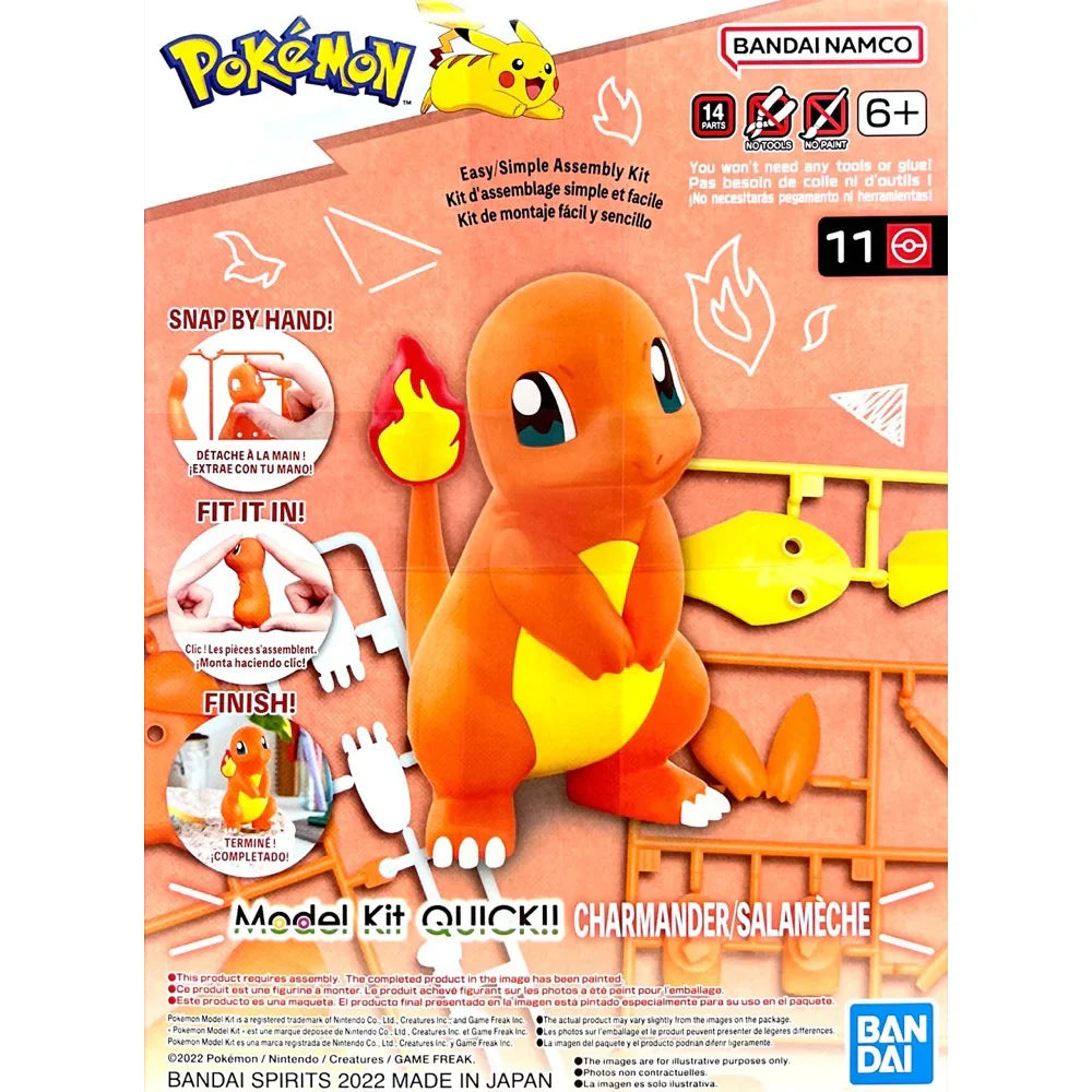 Bandai: Pokemon Model Kit Charmander