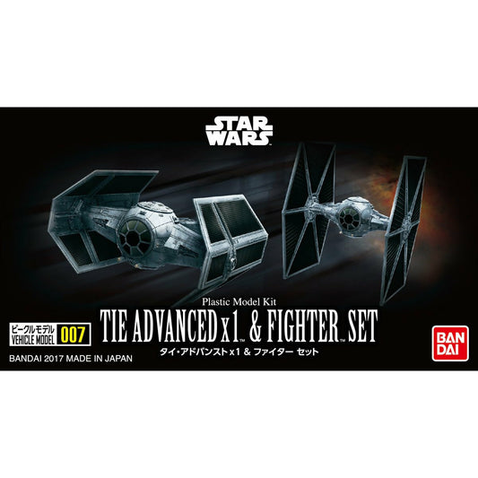 Bandai: Star Wars Tie Advanced & Fighter Set