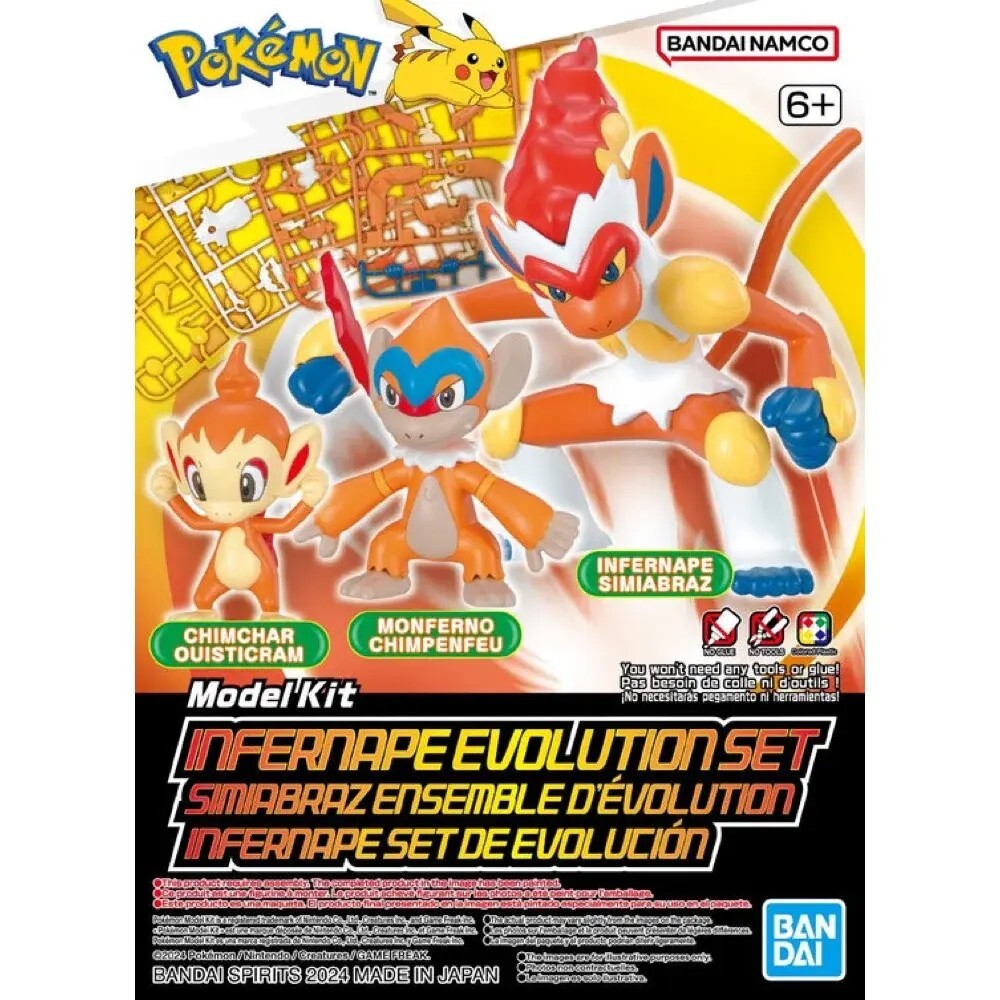 Bandai: Pokemon Model Kit Infernape Evolution Set