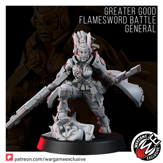 Wargame Exclusive: Greater Good Flamesword Battle General