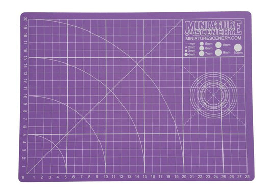 Miniature Scenery: Hobby Cutting Mat Purple