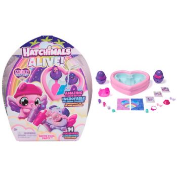 Hatchimals Alive: Neon Bestie Pool Party Playset
