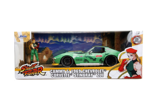Jada: 1/24 Street Fighter 1969 Chevrolet Corvette Stingray ZL1 with Cammy