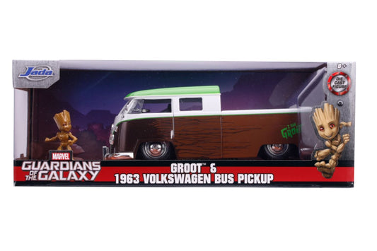 Jada: 1/24 Marvel 1963 Volkswagen Bus with Groot