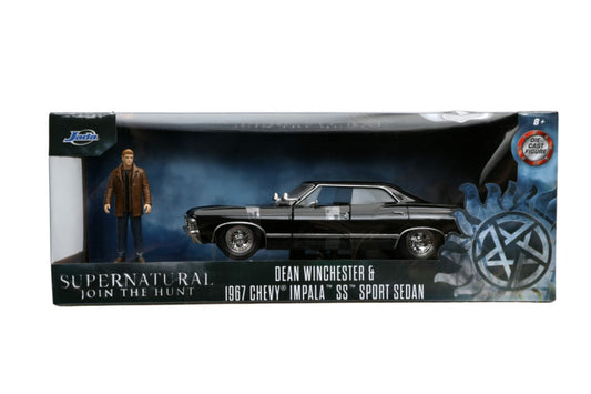 Jada: 1/24 Supernatural 1967 Chevy Impala SS Sport Sedan with Dean Winchester