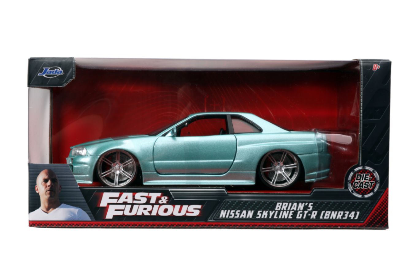 Jada: 1/24 Fast & Furious Brian's Nissan Skyline GT-R BNR34