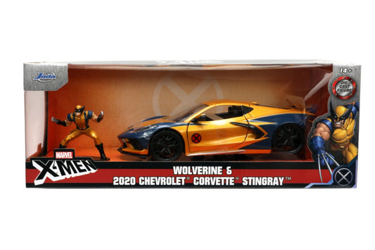 Jada: 1/24 Marvel 2020 Chevy Corvette Stingray with Wolverine