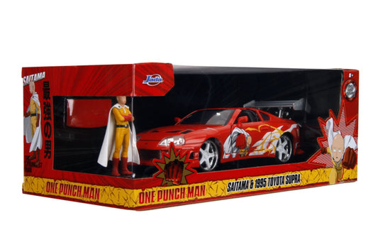 Jada: 1/24 One Punch Man 1995 Toyota Supra with Saitama