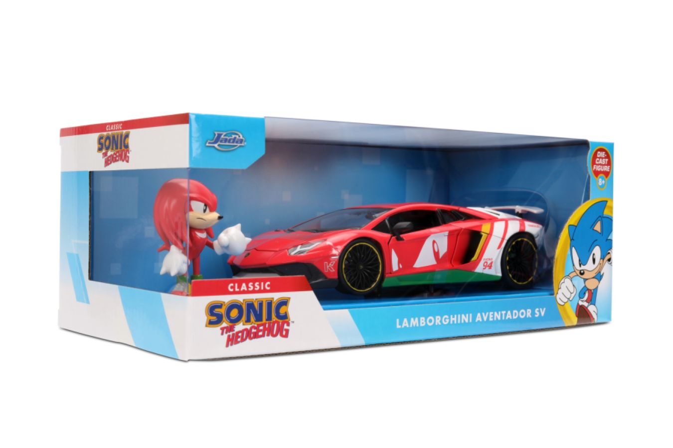Jada: 1/24 Sonic the Hedgehog Lamborghini Aventador SV with Knuckles