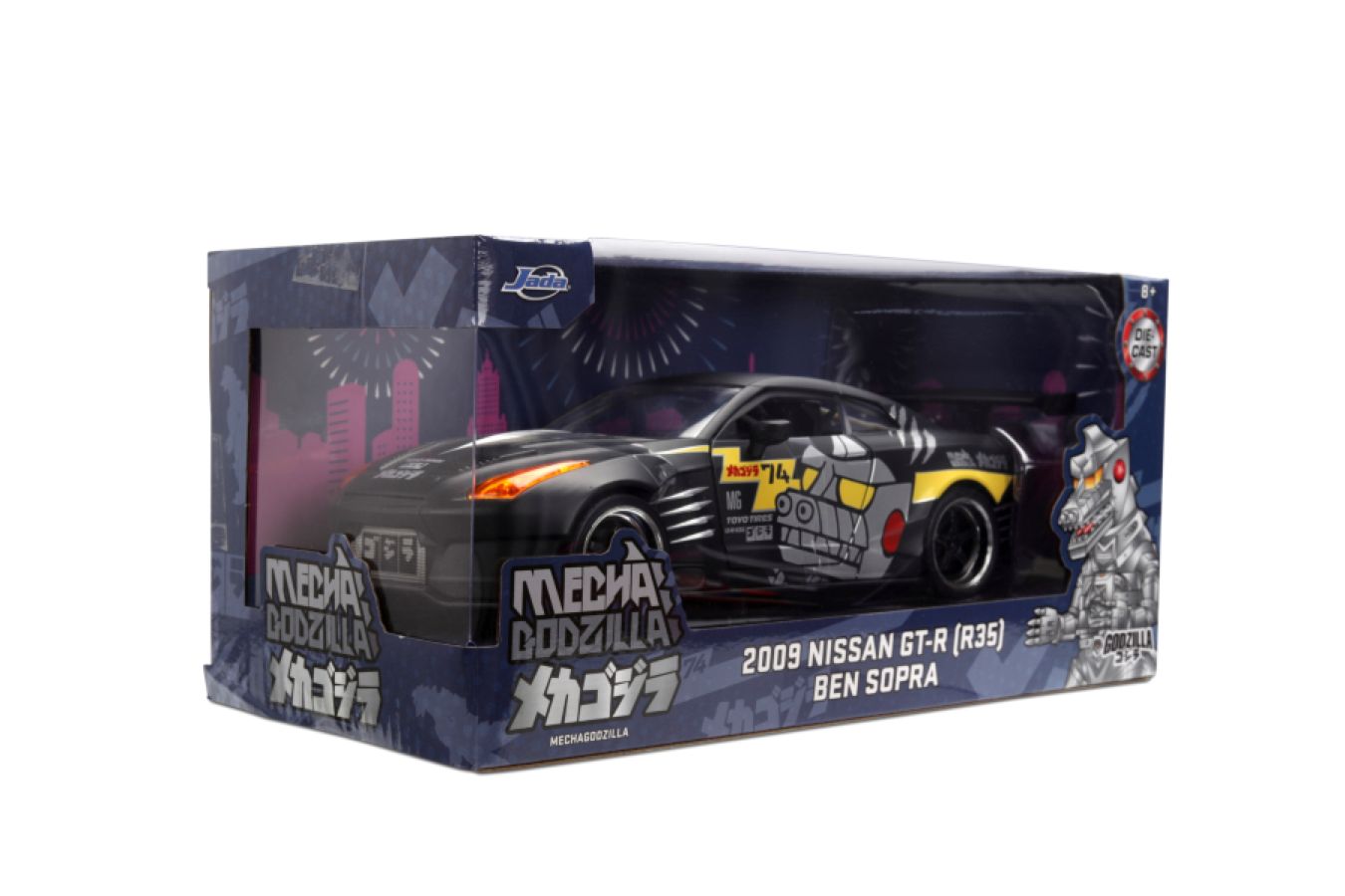 Jada: 1/24 Mecha Godzilla 2009 Nissan GT-R R35 Ben Sopra