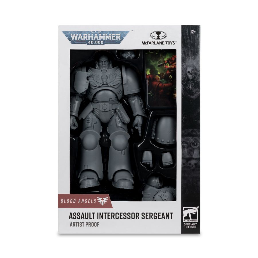 McFarlane Toys: Warhammer 40k Blood Angels Assault Intercessor Sergeant Artist Proof 7" Figure