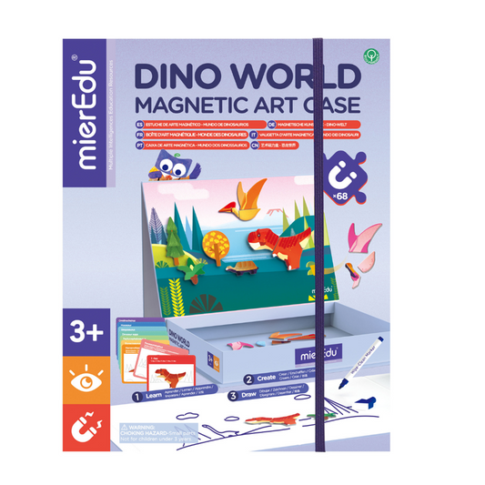 mierEdu: Magnetic Art Case Dino World
