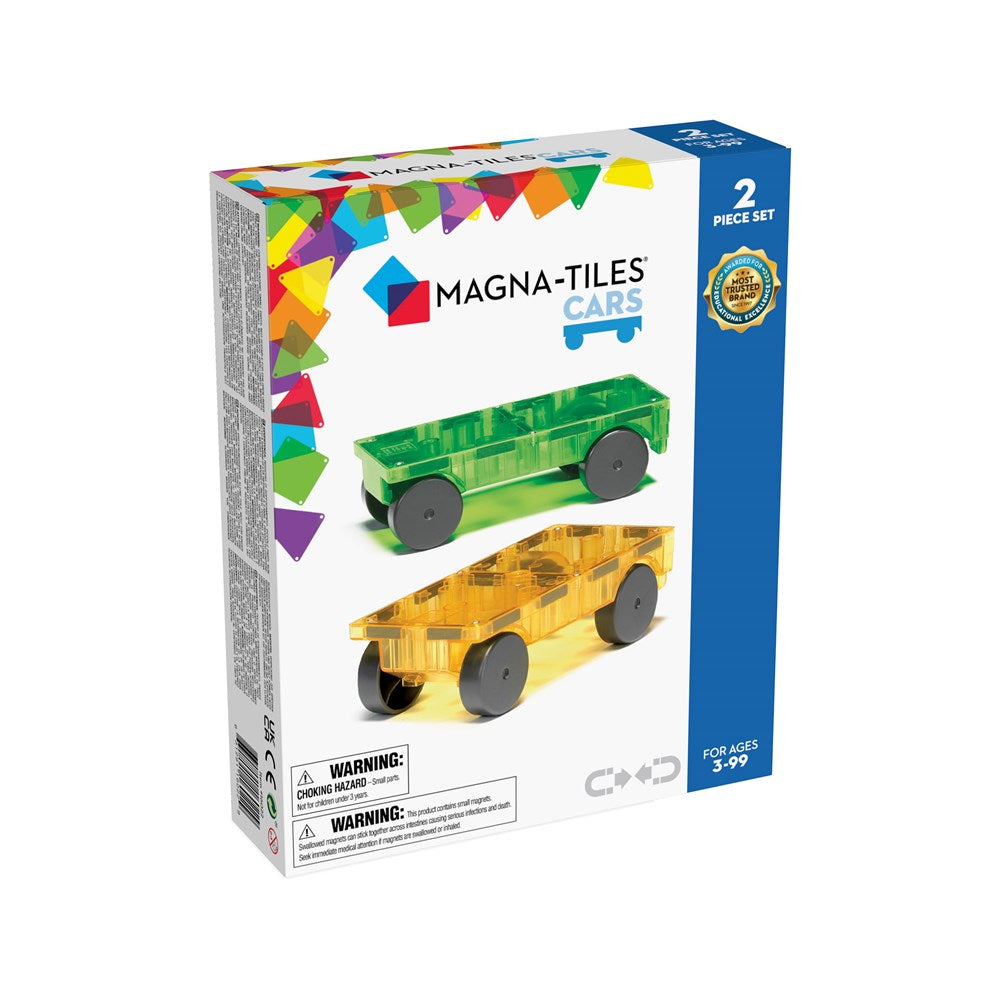 Magna-Tiles: Cars 2pc Expansion Set Green & Yellow