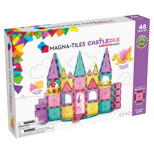 Magna-Tiles: Castle DLX + Micromags 48pc Set