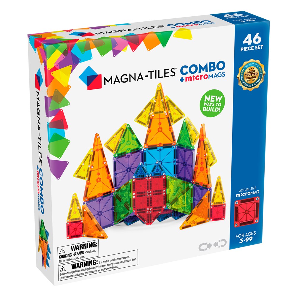 Magna-Tiles: Combo + Micromags 46pc Set