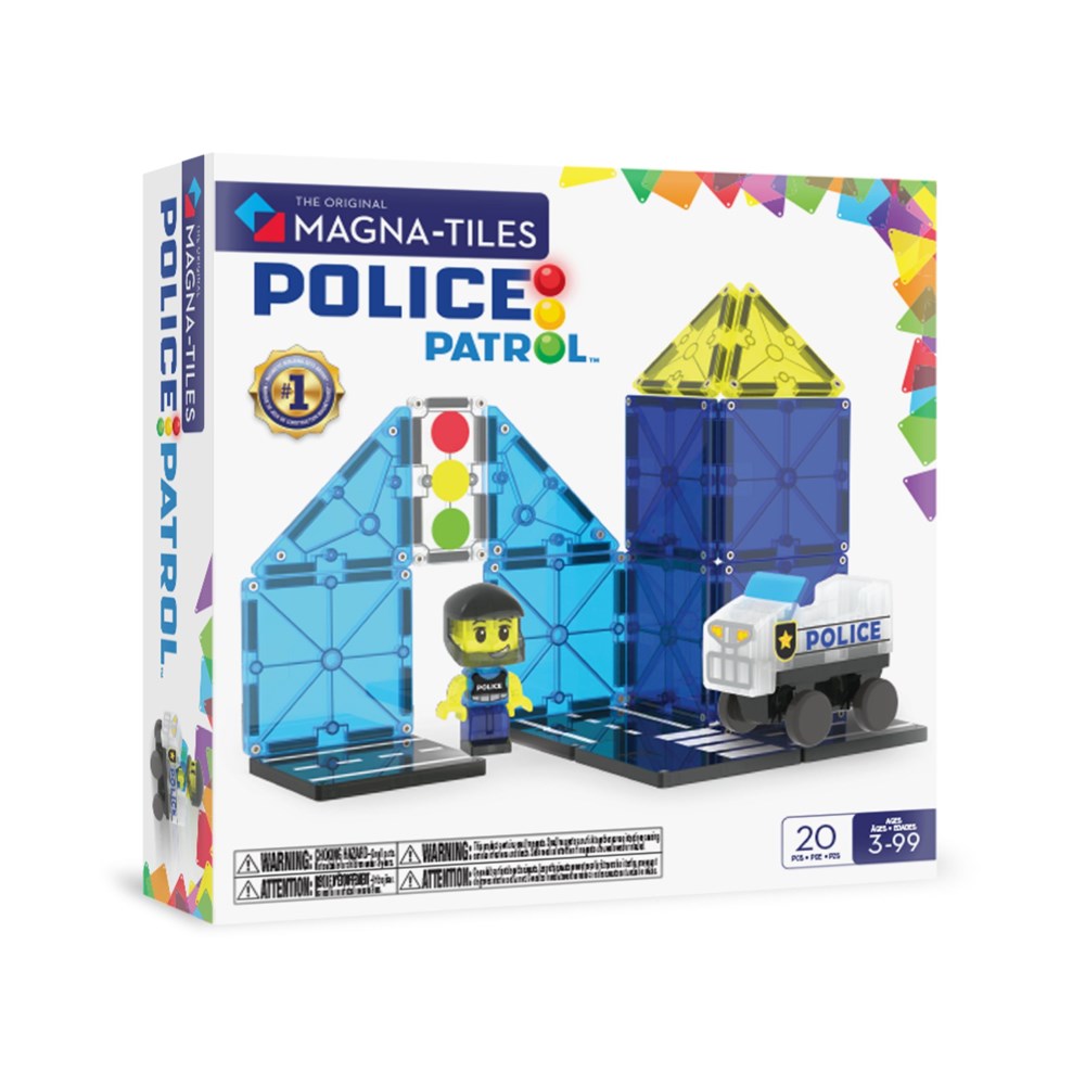Magna-Tiles: Police Patrol 20pc Set