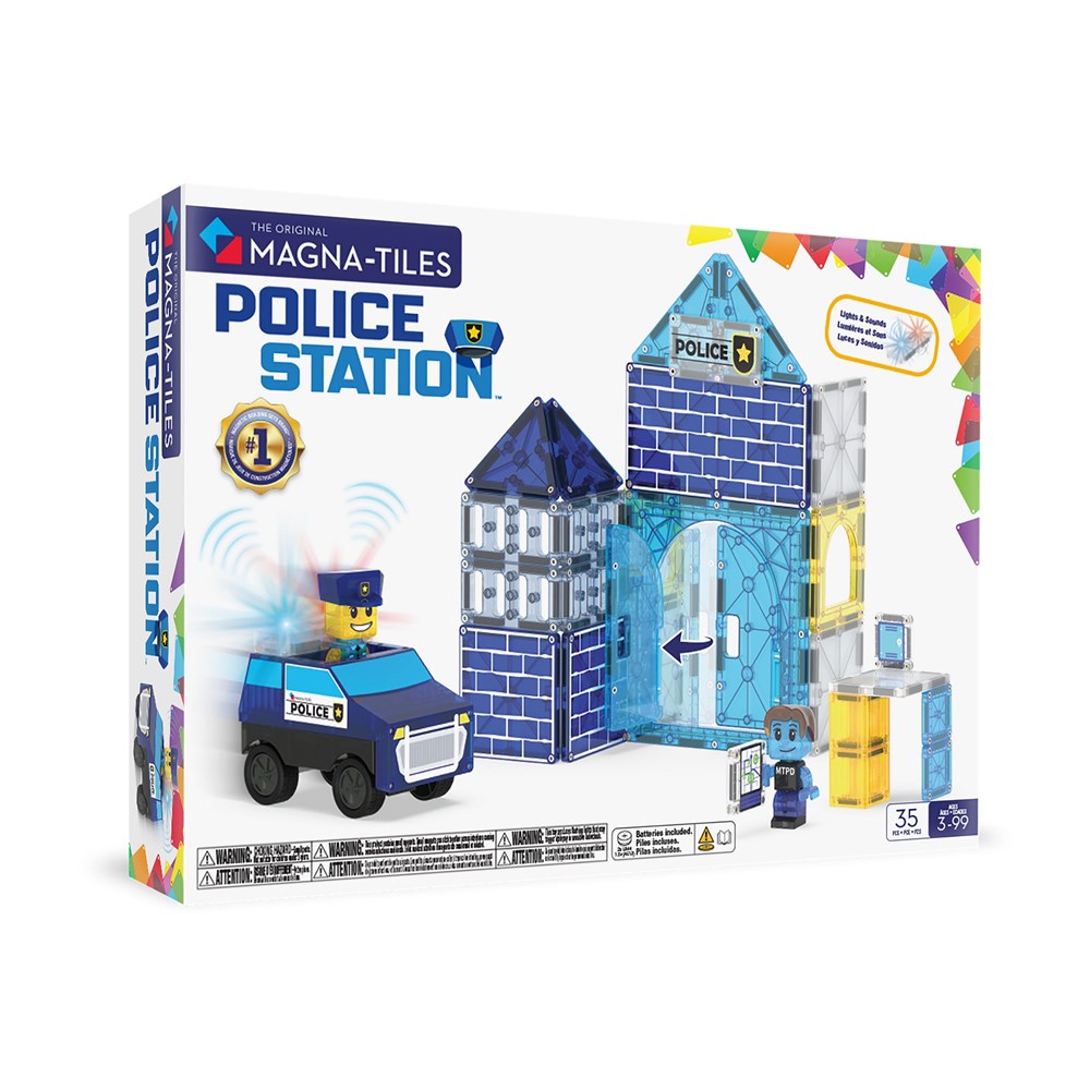Magna-Tiles: Police Station 35pc Set