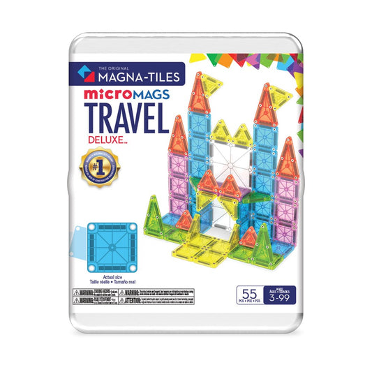 Magna-Tiles: Micromags Travel Deluxe 55pc Set
