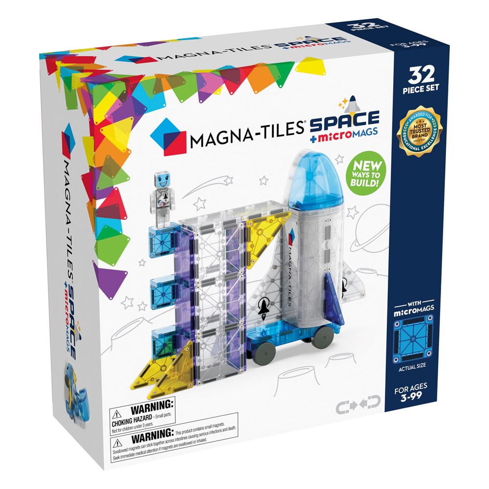 Magna-Tiles: Space + Micromags 32pc Set