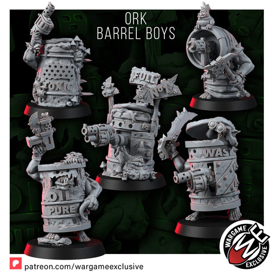 Wargame Exclusive: Ork Barrel Boys