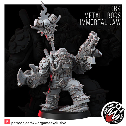 Wargame Exclusive: Ork Mad Riders Boss The Immortal Jaw